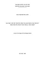 Dạy học chủ đề phương pháp tọa độ trong mặt phẳng theo phương pháp đàm thoại   phát hiện 