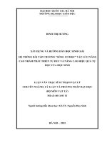 Xây dựng và hướng dẫn học sinh giải hệ thống bài tập chương sóng cơ học vật lí 12 nâng cao nhằm phát triển tư duy và nâng cao hiệu quả tự học của học sinh 