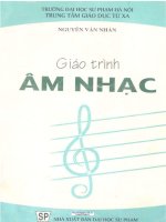 GIÁO TRÌNH âm NHẠC 