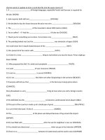 Use the words in capitals to form a word that fits into the space next to it 