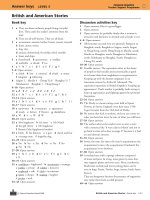 British and american stories pearson level 5 book key 