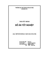 ĐỒ án THIẾT kế hệ THỐNG LY hợp CHO XE tải 8 tấn 