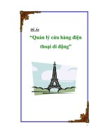 ĐỒ án QUẢN lý cửa HÀNG điện THOẠI DI ĐỘNG 