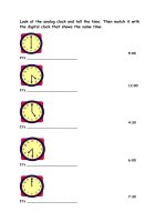 4345 digital and analog clocks 