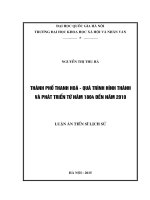 Thành phố thanh hóa   quá trình hình thành và phát triển từ năm 1804 đến năm 2010 