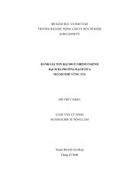 Khóa luận Đánh giá tổn hại do ô nhiễm kênh Rạch Bà Rạch Dừa tỉnh Bà Rịa Vũng Tàu