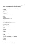 General grammar exercise 2 