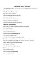 Reporting yesno questions 