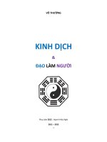 kinh dịch và đạo làm người