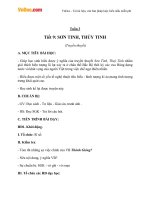 Giáo án Ngữ văn 6 bài 3: Sơn Tinh, Thủy Tinh