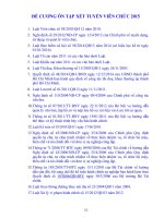 Đề cương ôn tập xét tuyển viên chức 2015