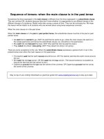 Sequence of tenses when the main clause is in the past tense 