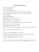 To in order to so as to 