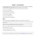 Subject   verb agreement 