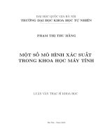 Một số mô hình xác suất trong khoa học máy tính 