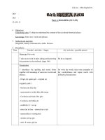 Giáo án Tiếng Anh 10 unit 16: Historical places