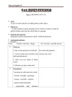 Giáo án Tiếng Anh 10 Unit 3: People s background