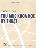 THÔNG TIN THƯ MỤC KHOA HỌC KĨ THUẬT
