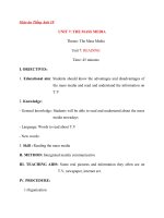 Giáo án Tiếng Anh 10 Unit 7: The mass media