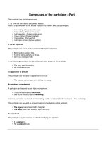 Some uses of the participle   part i 