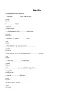 Gap fills   english grammar 