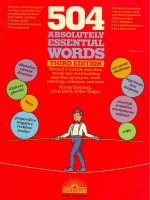 504 absolutely essential words 3rd edition Barrons