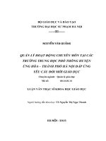 LUẬN VĂN THẠC SĨ KHOA HỌC GIÁO DỤC: QUẢN LÝ HOẠT ĐỘNG CHUYÊN MÔN TẠI CÁC TRƯỜNG TRUNG HỌC PHỔ THÔNG HUYỆN ỨNG HÒA – THÀNH PHỐ HÀ NỘI ĐÁP ỨNG YÊU CẦU ĐỔI MỚI GIÁO DỤC