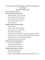 Đề cương ôn tập thi liên thông từ trung cấp lên đại học môn điều dưỡng