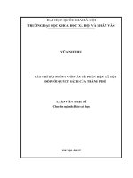 Báo chí hải phòng với vấn đề phản biện xã hội đối với quyết sách của thành phố 
