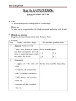 Giáo án Tiếng Anh 10 Unit 6: An excursion