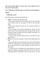 SẢN XUẤT HÀNG hóa và các QUY LUẬT KINH tế của sản XUẤT HÀNG hóa