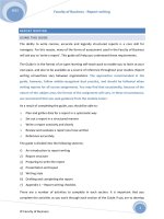 Faculty of Business  Report writing