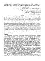 NGHIÊN CỨU ẢNH HƯỞNG CỦA SỬ DỤNG THUỐC BẢO VỆ THỰC VẬT LÂN HỮU CƠ VÀ CACBAMAT LÊN SỨC KHOẺ NÔNG DÂN TRỒNG LÚA Ở TỈNH THỪA THIÊN HUẾ