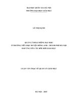 Quản lý hoạt động dạy học ở trường tiểu học huyện đông anh   thành phố hà nội đáp ứng yêu cầu đổi mới giáo dục 