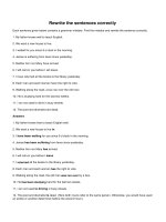 Rewrite the sentences correctly 