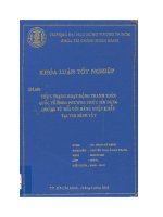 Thực trạng hoạt động thanh toán Quốc tế theo phương thức tín dụng chúng từ đối với hàng nhập khẩu tại Bình Tây