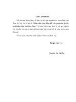 Phát triển cộng đồng đối với người dân tộc ba na từ thực tiển tỉnh kon tum