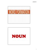 Tài liệu GV môn anh văn  EX7 WORD FORMATION