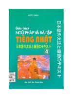Giáo trình ngữ pháp và bài tập tiếng Nhật