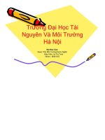 BÁO cáo QUAN TRẮC môi TRƯỜNG nước NGẦM 