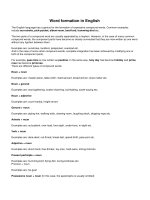 Word formation in english 