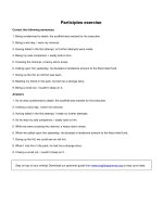 Participles exercise 2 bài tập 