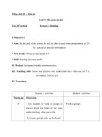 Giáo án Tiếng Anh 10 Unit 7: The mass media