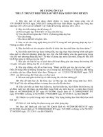 Đề cương ôn tập thi lý thuyết hội thi giáo viên dạy giỏi vòng huyện