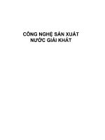 CÔNG NGHỆ sản XUẤT nước GIẢI KHÁT 