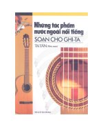 NHỮNG tác PHẨM nước NGOÀI nổi TIẾNG SOẠN CHO GHITA 