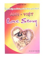 TUYỂN tập CA KHÚC QUỐC tế được yêu THÍCH (ANH   VIỆT)   LOVE STORY 