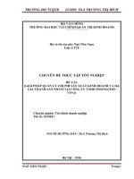 Báo cáo chuyên đề Giải pháp quản lý chi phí sản xuất kinh doanh và hạ giá thành sản phẩm tại công ty TNHH Poongchin Vina