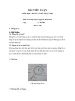 BÀI TIỂU LUẬN DUNG SAI KĨ THUẬT ĐO