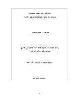 Khoa học môi trường quản lý chất thải rắn chất thải rắn bệnh viện sết tha 